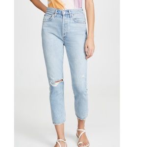 AGOLDE
Riley High Rise Straight Crop Jeans